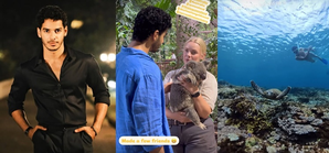 Ishaan takes a dive to see the Great Barrier Reef amid Australian holiday